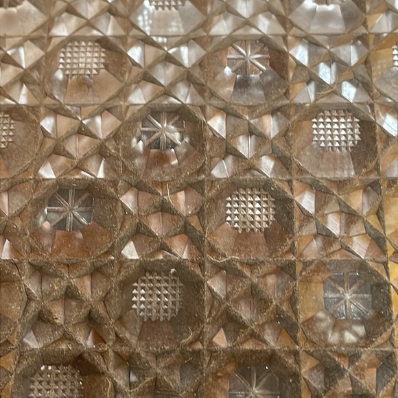 TORTOISE LUCITE TOP Brown Box Purse‎ - Picture 3 of 8